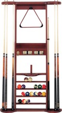 7 Cue Wall Rack With Bridge Clip