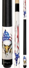 Players - Lethal Threat Eagle American Flames - Two Piece Cues