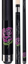 Original View - Players Hot Pink Glitter Rose w/ Metallic Flames