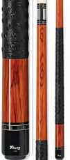 Two Piece Cues - Cocobolo with Midnight Black Squares - Viking