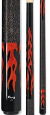 Two Piece Cues - Cherry Red Flames - Viking