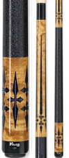 Viking - Natural Maple with Violet Pearl and Black - Two Piece Cues