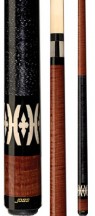 Two Piece Cues - Nutmeg Curly with Ebony/Holly Inlays - Joss