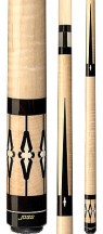 Two Piece Cues - Natural Curly Maple w/Ebony & Holly Inlays - Joss