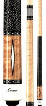 Two Piece Cues - Natural Birds-Eye Maple w/ Imitation Bone Diamond Inlays - Lucasi