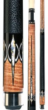 Two Piece Cues - Antique birdseye w/ mother-of-pearl inlays - Lucasi