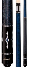 Two Piece Cues - Prussian blue maple w/ luster inlays - Lucasi
