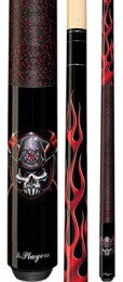 Players - Lethal Threat Fireman Skull 52 - Two Piece Cues